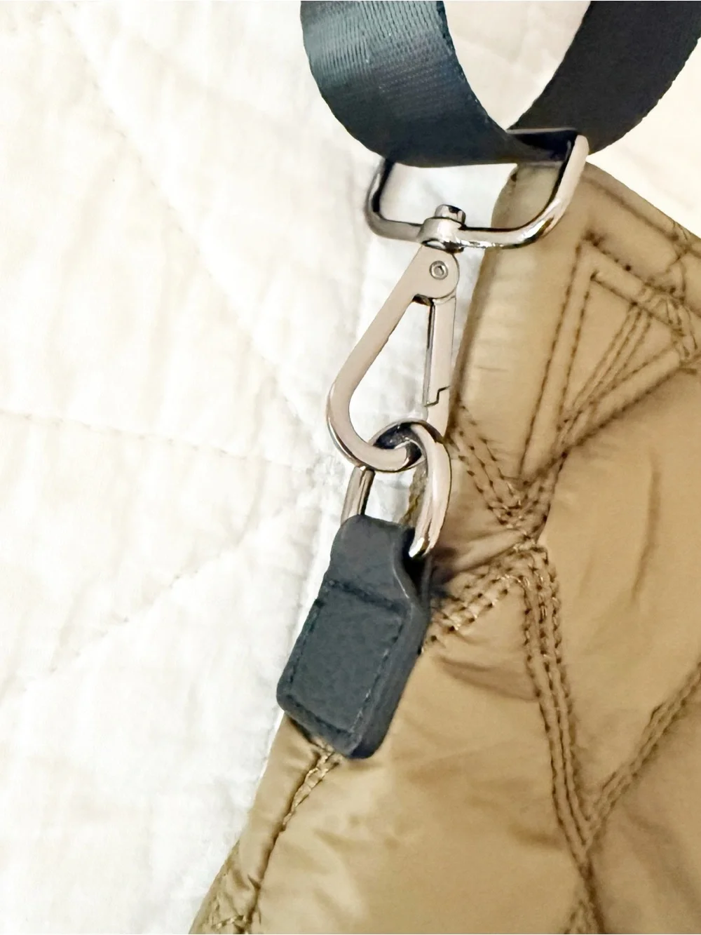 NEW Quilted Olive Crossbody Shoulder Bag NWOT